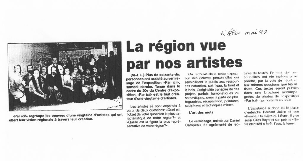 exposition par ici Mont-Laurier 1997